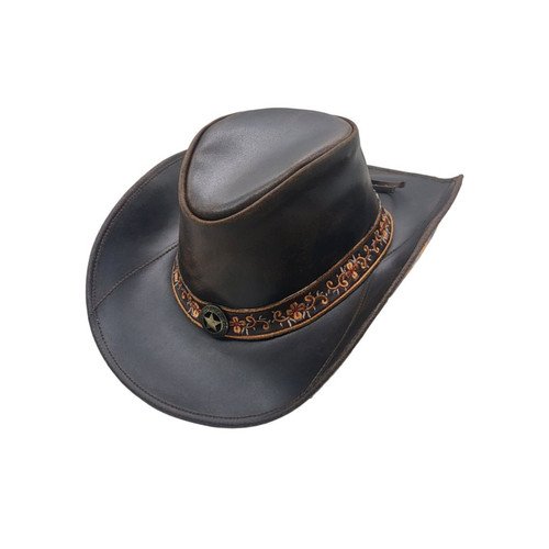 Echtleder cowboyhut - cowboyhut,