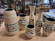 Keramik Vasen, 50er Jahre