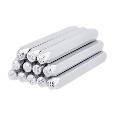 Metallstempel 12 Stück 3 mm