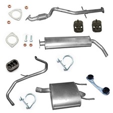 Komplett Auspuff+Anbausatz