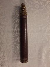 Altes Fernrohr Fernglas Teleskop aus Pappe, Biedermeier,Länge ca. 63 cm, um 1850