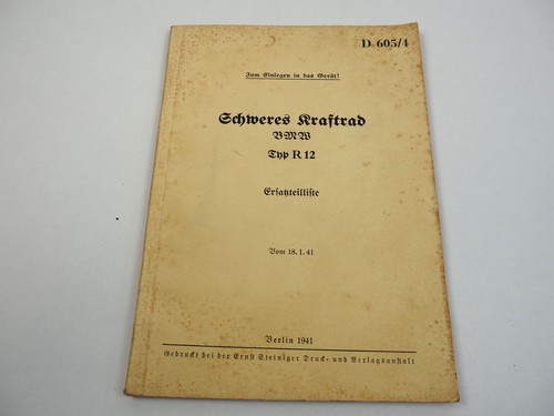 Dienstvorschrift d605 bmw - dienstvorschrift, d605/4