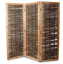 B-Ware Paravent aus Weide 180 x 180 cm, 3-teilig | WEIDENPROFI