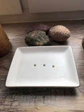 seifenschale keramik creme mit Goldrand