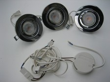 Einbaustrahler Einbau Leuchte Decken Lampen Spot Strahler  dreier Set  230V-12V