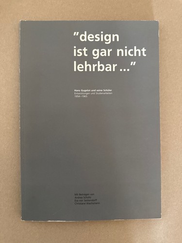 Design ist gar - , lehrbar