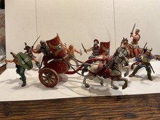 Das alte Rom 10 x Figur + Streitwagen Julius Cäsar Legionär Gallier Gladiator..
