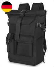 Rolltop Rucksack Wasserdicht, 27L Groß Rucksack Herren Damen, Schulrucksack Mit 
