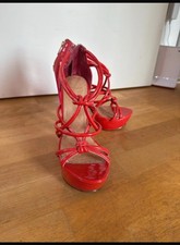 Neue Topshop Plateau High Heels – Größe 38 pink orange