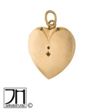 Vintage Jugendstil Double Herz