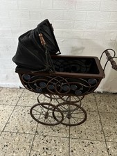 Antiker Puppenwagen  Weidenwagen Nostalgie Deko, Metall Holz Wagen