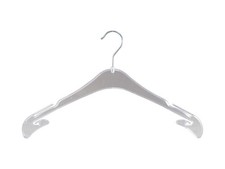 Kleiderbügel für Dessous & Wäsche, Blusenbügel, 43 cm, transparent, 20 Stück