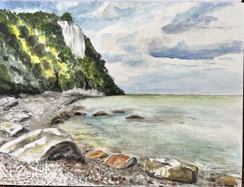 Aquarell kreidefelsen - aquarell,,