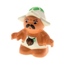 1x Lego Duplo Figur Little Forest Friends weiß Zapfen Sleepyhead 31233pb03