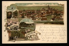 Gruss aus JASTROW Jastrowie * u.a. Küddowbrücke * SUPER col. Litho-AK, gel. 1900