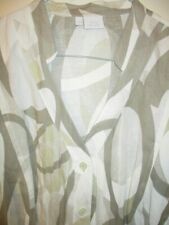 Alba Moda Leinen Tunika Long-Bluse in Gr. 48 NEU !! weites Design