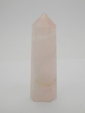 Rosenquarz Spitze poliert, aus Madagaskar, ca 11,7 cm, ca 0,17 kg, sehr groß !!!