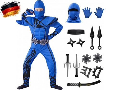 Markantes blaues ninja kostüm - blaues,
