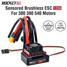 Rocket-RC 120A Sensored Brushless ESC für 1/10 RC Rennwagen 380 390 540 Motoren