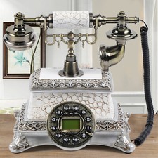 Pro Retrotelefon Antik Nostalgie Design Weiß Telefon Dekoration Festnetztelefon