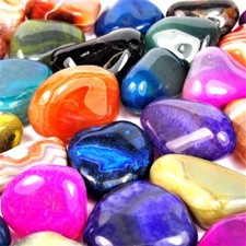 1 kg Achat bunt Trommelsteine