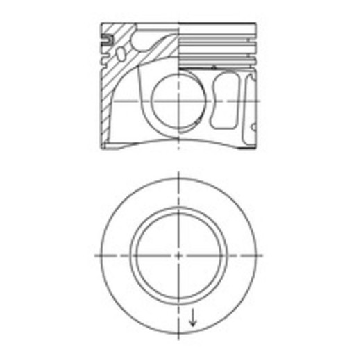 Kolben kolbenschmidt 41765600 - kolbenschmidt,