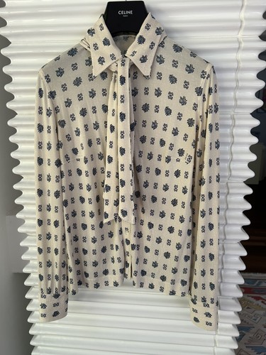 Celine vintage seidenbluse - celine,