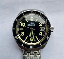 Saxonia Taucheruhr Automatic/Desira Diver D282-HAU-extrem rare „Eisenbahner-Uhr"