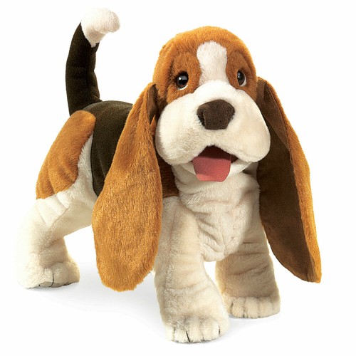 Folkmanis handpuppe basset - handpuppe,