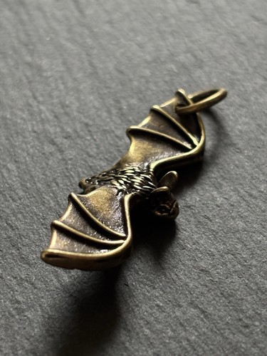 Fledermaus anhänger messing - fledermaus, |