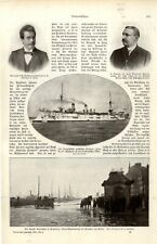 Sturmflut in Hamburg & Dampfer