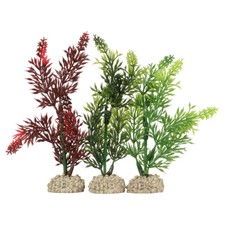 Aqua Della Wasserpest Kunstpflanze für Aquarium & Terrarium, flexibel, bunt