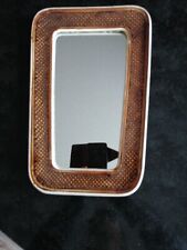 seltener Wandspiegel 50er 60er Vintage Rockabilly, Rahmen aus Keramik