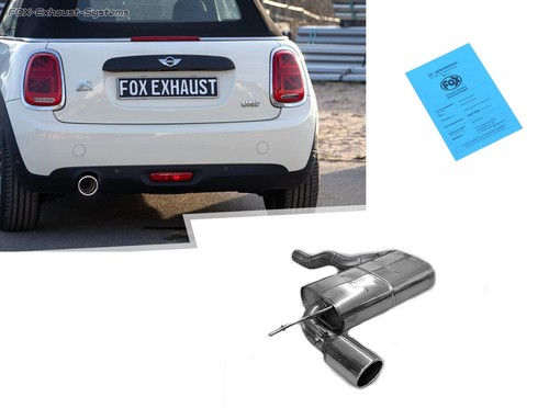 Edelstahl sportauspuff mini - edelstahl,