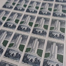 Bogen Von Briefmarken -