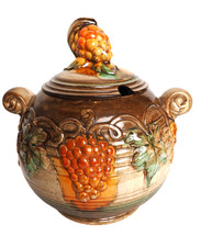 Bowle Keramik Topf mit Deckel