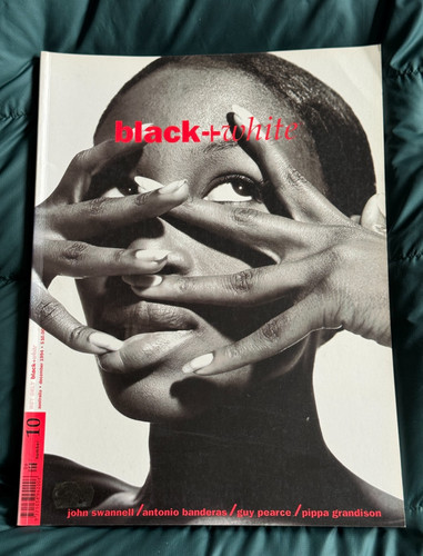 Vintage black white magazine - vintage,,
