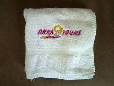 neues Duschtuch Handtuch Badetuch onka Tours 90 x 50cm groß in weiss