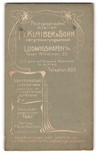 Fotografie M. Klaiber & Sohn, Ludwigshafen, Kaiser-Wilhelmstr. 22, Atelier Ansc 