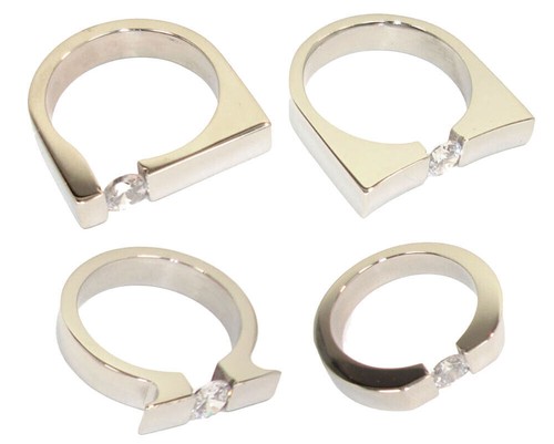 Edelstahlringe damenring 5mm - edelstahlringe,