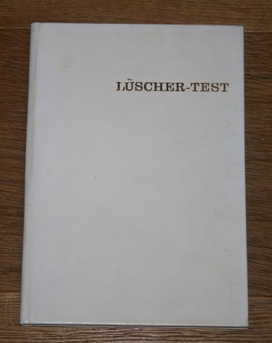 Lüscher test max - max,