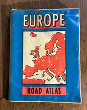Vintage europe road atlas - vintage,