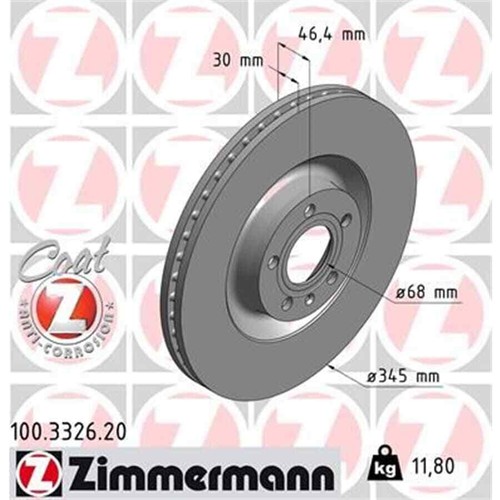 Zimmermann bremsscheibe - 2x,
