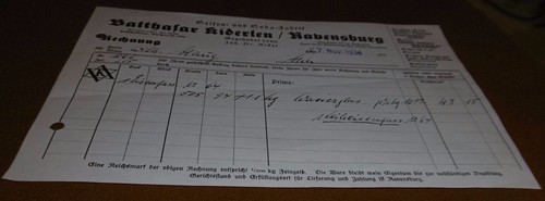 Rechnung balthasar kiderlen - balthasar,