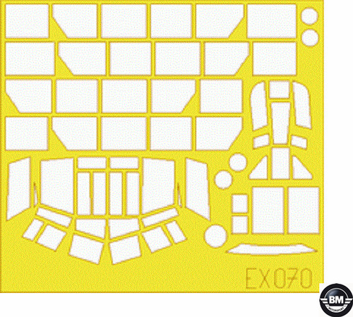Eduard masking sheet ju52 - sheet, ju52/3m