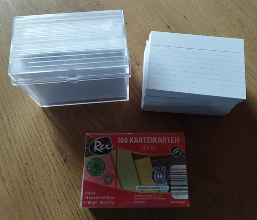 Karteikartenbox - , a7