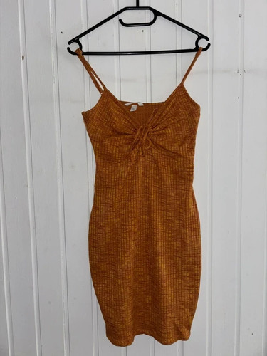 Kleid damen s orange - h&m,