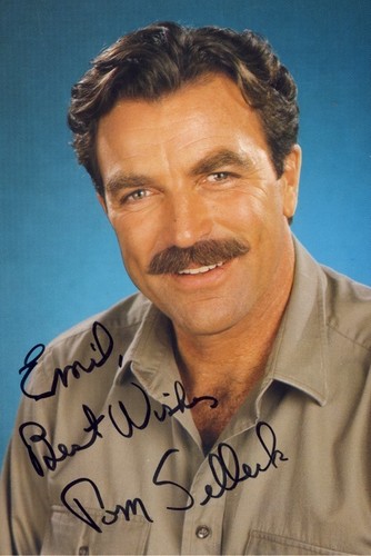 Tom selleck autogramm - tom,