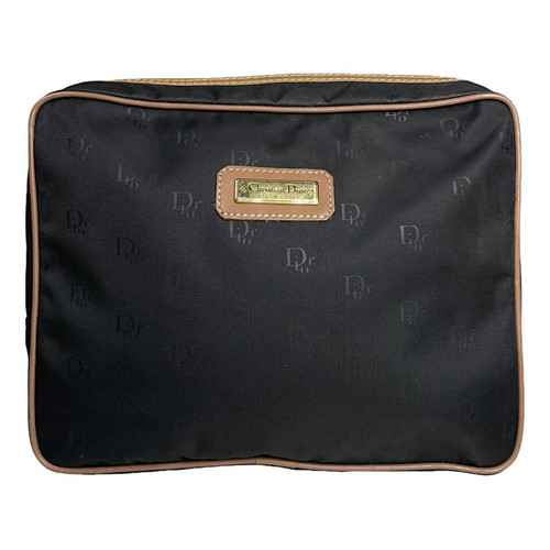 Dior black polyester - polyester, clutch