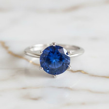 Saphir ring tiefblauer - ring, –